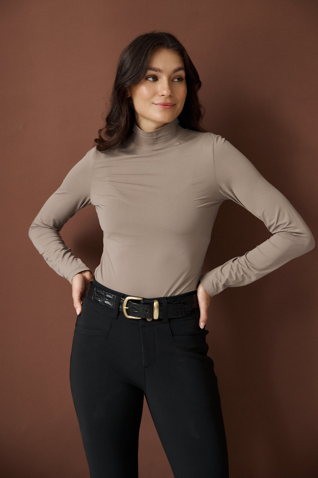 The Dune Mock Neck Top